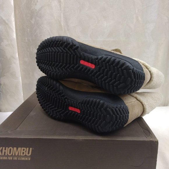 NIB Size 9M Khombu Beige Moon Dance Low Leather Ankle Boots - Picture 7 of 8